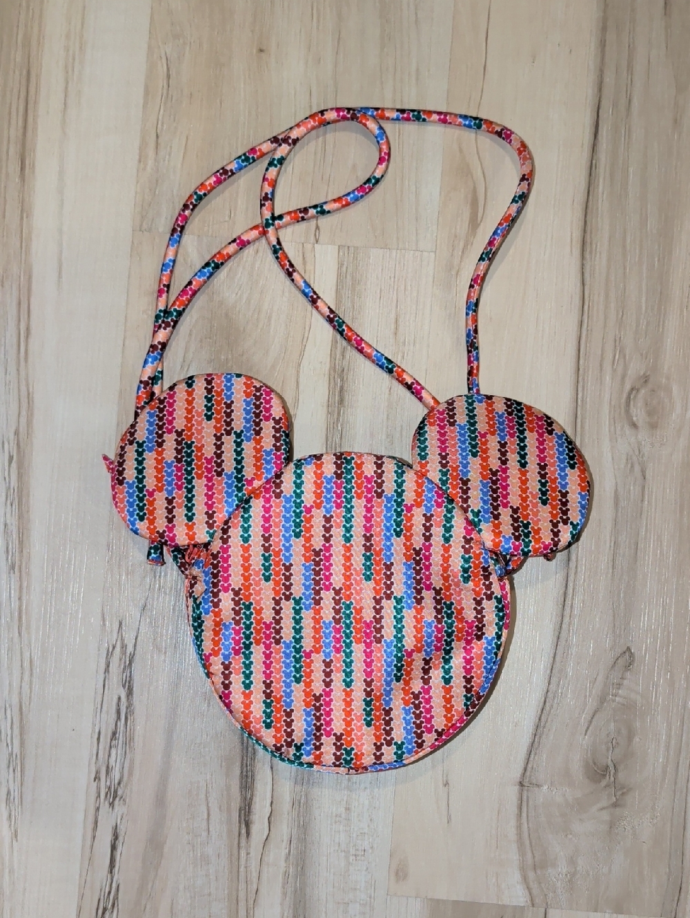 Vera Bradley Multicolor Sequined Mickey Ear Crossbody Bag